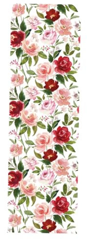 SEWOART 1 Set Floral White Background Wallpaper Applique Peel and Stick Wallpaper Wallpaper Peel and Stick Stickers Floral Wall Decor Flower Window Decals Girl Stickers PVC