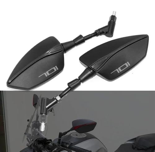 YZCSYBBF Motorrad Seite Spiegel Rückspiegel Für Husqvarna 701 Supermoto & Enduro Aluminium CNC(Titanium1)