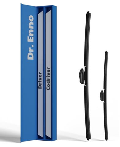 Dr. ENNO Scheibenwischer 650mm & 400mm | Streifenfreie Reinigung | Leiser Betrieb | Einfache Montage | Langlebige Qualität | Kein Quietschen