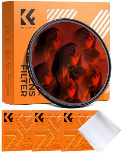 K&F CONCEPT 77mm Kaleidoscope Prism Filter Central Hexagonal Special Effect | Optical Glass, Angle-adjustable Rotatable Frame for Filmmakers Photographers Vloggers, Camera Lens Filter Nano-B Series FE103