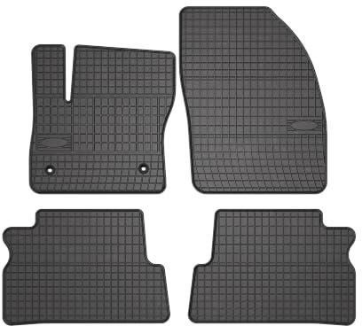 Wielganizator SolidPRO Gummimatten passend für Ford C-MAX MK1 (2003-2010) | Qualität: Premium - Genaue Passform, rutschfest 4-teilig Fußmatten- Schwarz