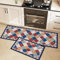 LY4U Conjuntos de Alfombrillas de Cocina Antideslizantes Lavables, Juegos de 2 Alfombrillas Anti-Fatiga para el Hogar, Alfombra de Piso, Decoración, Oficina, Escritorio de Pie