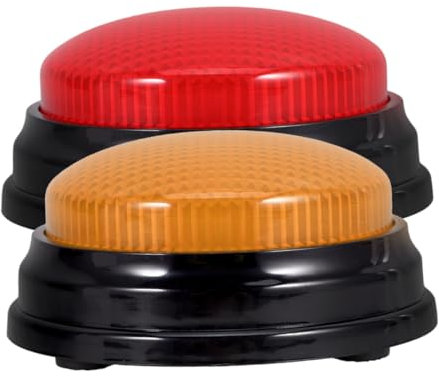 Abaodam Lot De 2 Boutons Lumineux Et Sonores en Plastique pour Jeux Télévisés