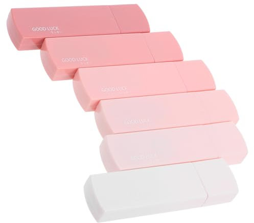 Tofficu 6Stücke Korrekturband Roller Rechteckiges Korrekturband für Schule und Büro für Kugelschreiber Gelschreiber und Bleistifte Reißfest und Haftend