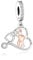 Zahnarzt Charm Anhänger Pandora kompatibel 925 Sterling Silber – Geschenk für Zahnarzthelferin oder Dentalhygienikerin