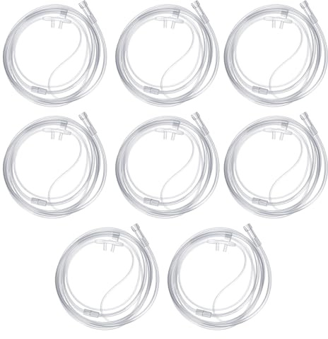 Nasal Oxygen Cannula 8 PCS Soft 6.5Ft Nasal Cannula Oxygen Tubes for Adult Oxygen Therapy