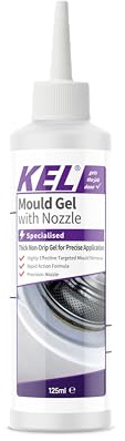 KEL Mould Stain Remover Gel, 125ml | Professional Mould Remover for Washing Machine Seals, Grout & Tiles, Thick Non-Drip Gel, Precise Application