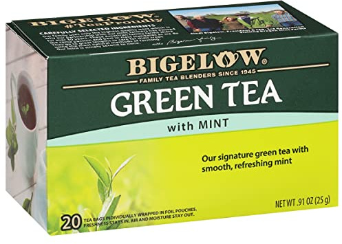 Bigelow, Green Tea with Mint, 20 Tea Bags, .91 oz (25 g)