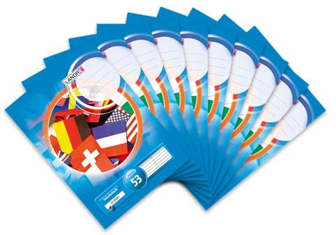 Landré Vokabel-Heft A4, liniert, 2 Spalten, 32 Blatt, 80 g/m², 10 Stück