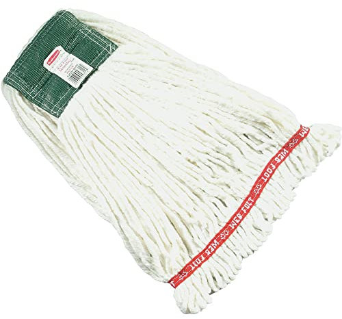 Rubbermaid Commercial Web - Mopa húmeda para pies, 5 Medium, blanco, 1