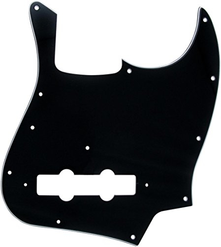 Fender 005-5252-049 Pure Vintage Pickguard 70s Jazz Bass Black - 10-Loch Pickguard