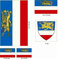 U24 Aufkleberbogen Rostock Aufkleber Set Flagge Fahne
