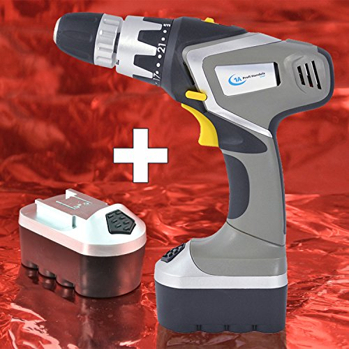 AKKUSCHRAUBER AKKUBOHRSCHRAUBER + ERSATZ- AKKU AKKU BOHRMASCHINE PROFI-POWER-DRILL-18V Li-Ion, 1500mAh-Li Akku LED AKKU-BOHRSCHRAUBER SCHRAUBENDREHER BOHRMASCHINE BITS+Bohrer 1h-Schnell Ladegerät