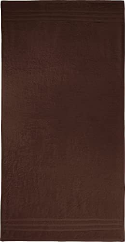 REDBEST Duschtuch New York braun Größe 70x140 cm - leichte, weiche Qualität, saugstark, sehr strapazierfähig, 100% Baumwolle