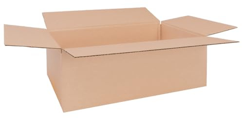 verpacking Faltkartons 440 x 270 x 165 mm KK 95 Braun [Größe und Stückzahl wählbar] 1-wellig mittelgroße Kartons 50 Stück