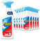 Flash Multi Purpose Bleach Spray, Floor Cleaner & Grease Remover, Crisp Lemons, 4.5 litres (450 ml x 10)