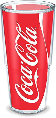 Tervis 1193632 Coca-Cola - Coke Can Insulated Tumbler with Wrap, 24oz, Clear