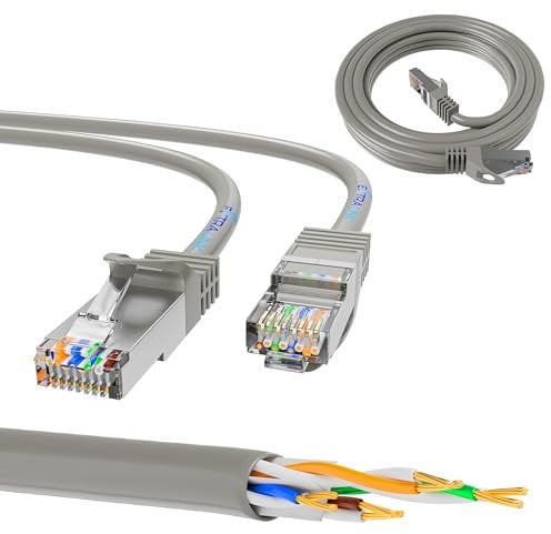 EXTRALINK Cable LAN 5E, cable RJ45 UTP, cable de red 1Gb /s, cable de cobre interno, cable Ethernet, ethernet cable 10m, PVC, Gigabit Ethernet, cable de conexión para dispositivos de red PoE