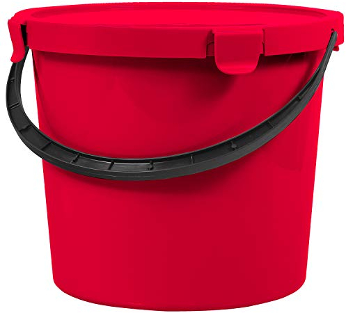 Plast Team Berry Eimer mit Deckel (10L, Rot)