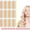 60Pcs Plastic Spiral Rollers Spiral Curlers Spiral Hair Rods Multicolored for Women Girls
