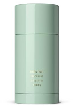 Corpus Natural Deodorant Stick - Third Rose - Premium Plant-Based Deodorant for Women & Men - Aluminium-Free Cruelty-Free & Vegan - Gel-Based Formula - Long-Lasting Protection - No White Marks 75g