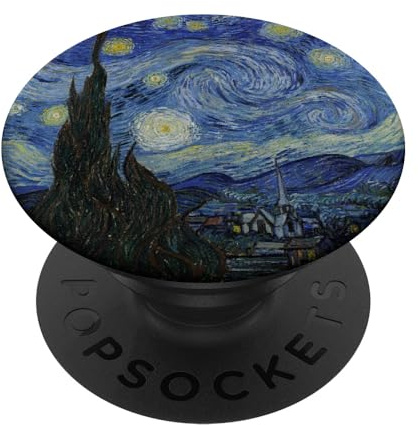 PopSockets Sternenklare nacht von Vincent van Gogh | Berühmtes Gemälde PopSockets mit austauschbarem PopGrip