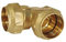 Suinga Gomito in ottone 40 mm per tubo in polietilene da 20 mm, raccordo in ottone con certificato Aenor