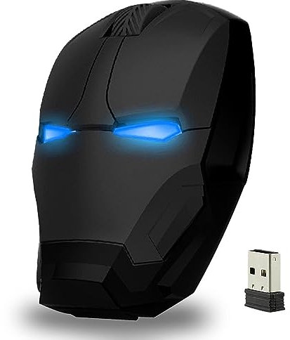 DAY DAY HAPPY Souris sans Fil de Jeu Souris sans Bruit Souris USB 2.4Ghz Ordinateur Souris Optique pour PC Portable Mac (Black)