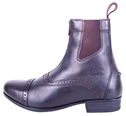 AK Hi Tec Full Grain Leather Zip-up Paddock Ankle Horse Riding Boots with Air System Technology AKRS-6051-03 (Brown, 6.5 UK, numeric_6_point_5)