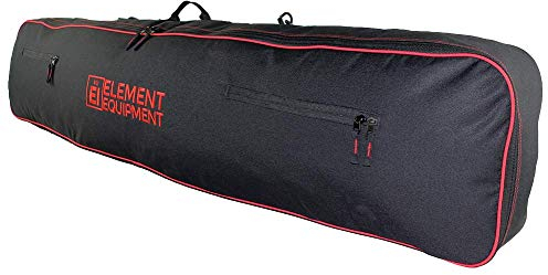 Element Equipment Snowboardtasche mit Schultergurt und Ausrüstungstaschen 148 schwarz/rot