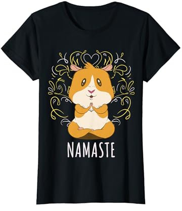 Meditation Namaste Yoga Meerschweinchen T-Shirt