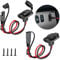 Linkstyle 2 Stücke SAE Stecker Wetterfest Steckdose Seitenwandanschluss, 12AWG Solar SAE Schnellanschluss Schalttafel 2 Stift Verlängerungskabe