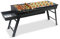 Ergocar Tragbar Holzkohlegrills, Klappbarer Picknickgrill Edelstahl mit Schubladen-Aschesammler, Einfach zu säubern, Barbecue Grill für Picknick Garten Terrasse Camping Reisen