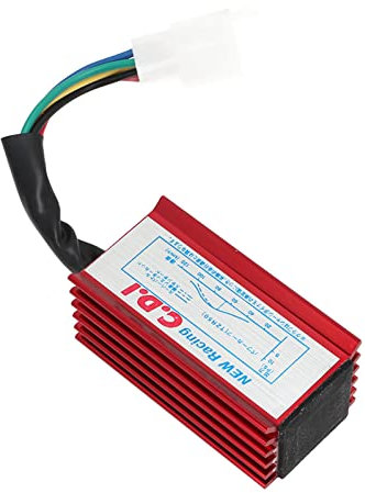 Hochleistungs-5 Pin-Steuergerät-Modul Racing CDI-Box für Quad Go Kart Pit Dirt Bike Motorrad ATV Roller Horizontal Motor, Rot