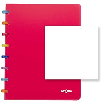 ATOMA Notizbuchsystem - Tutti Frutti - A5 - rot - Blanco