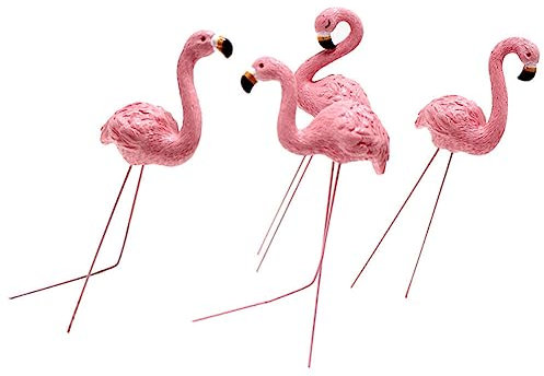 Toddmomy 4stücke Teiliges Flamingo Deko Resistente Miniaturfiguren Für Garten Und Indoor Mikrolandschaft Dekoration Für Lebendige Gestaltung Und Kreative Anlässe