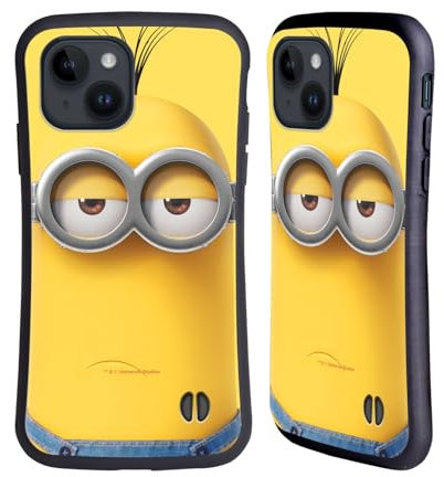Head Case Designs Offizielle Despicable Me Kevin Minions Volles Gesicht Hybride Handyhülle Hülle Huelle kompatibel mit Apple iPhone 15