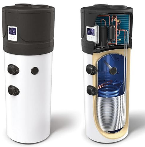 Luft-Wasser Wärmepumpe für Brauchwasser 260Liter Brauchwasserwärmepumpe/Trinkwasser MIT Wärmetauscher Tesy HPWH 2.1