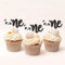 24 Stück One Cupcake Toppers Glitter Riesenpandas Kuchen Topper ，Erster Jahrestag Cupcake Toppers， Kinder 1 Geburtstag Party Kuchendekorationen Zubehör