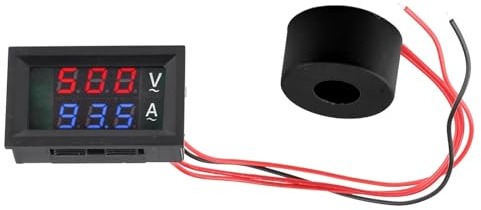Voltmètre numérique LCD AC 50-500V, ampèremètre 10A 50A 220V, testeur de courant de tension, détecteur, transformateur de courant (Color : AC 50-500V 100A)
