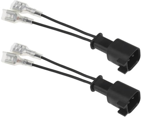 OTOTEC 2pcs Car Speaker Wire Adapter Car Horn Special Plug Compatible with Fo/rd Wiring Harness Pigtail Socket Car Horn Connector Harnesses Cable Black