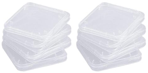Yeory SD -Kartenspeicherfall 10pcs transparente SDHC -Speicherkartenhalter Box Tragbarer staubdes SD -Kartenhalter für Kamera -SD -Karte oder SD -Kartenadapterer, SD -Kartenspeichergehäuse
