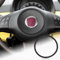 FDAIUN Per Fiat 500 2008-2023 Abarth 595 2012-2023 Alcantarn Auto Volante Copertura Telaio Sottile Decorazione Adesivi Accessori interni (Nero)