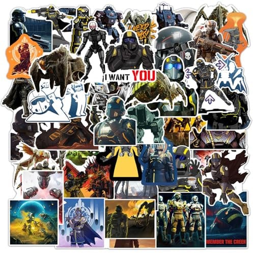 GTOTd Video Game Sticker Aufkleber (Größe 50 Stück) Cartoon Geschenke Merch für Laptop Wasserflasche Telefon Zubehör Auto Stoßstange Fenster Helm Dekor Teens