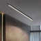 GZZBMY LED Moderne Deckenleuchte Deckenlampe Aluminium Lange Lichtleiste Deckenbeleuchtung Büro Deckenbeleuchtung für Küche Wohnzimmer Schlafzimmer Esszimmer Balkon Flur (Newtrales Licht,200CM)