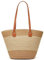 BAPPKON Sac à Main Femme en Rotin Tissé & Paille Naturelle - Sac Fourre-Tout d'Été pour Plage, Vacances, Shopping - Style Boho Chic, Léger et Résistant
