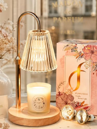 Kerzenwärmer Lampe, Candle Warmer Geschenke für Frauen Weihnachtsgeschenke | Kerzenwärmer mit Timer und Dimmer, Höhenverstellbar Duftlampe mit bulbs, Geburtstagsgeschenk, Geschenke für Mama Weihnachten