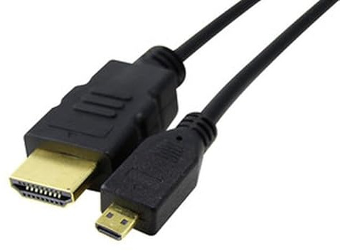 Blendend Cable HDMI a HDMI Micro de 2m, alta definición, transferencia de video y audio, ideal para conectar dispositivos móviles y cámaras.