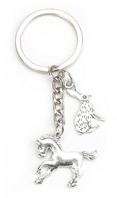 Tranbath Personalisierter Schlüsselanhänger Mit Pferde Und Kaninchen Anhänger, Geschenk Für Frauen, Liebevolle Geschenke Für Freundinnen, Mütter Und Zur Feier Von Freundschaft Und Besonderen Anlässen