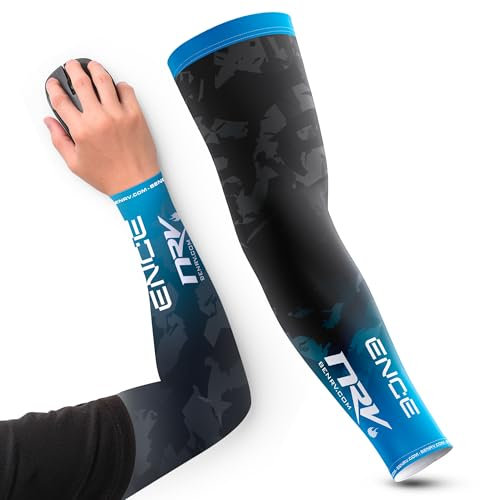 NRV Manchette - ENCE Esport - Manchette de Compression Gaming pour l’Esport - Design Respirant, Durable et Flexible - Rainbow Six Siege & Counter Strike Teams (Bleu, L)